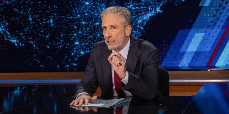 Jon Stewart returns as host of The Daily Show every Monday, on Feb. 12, 2024.