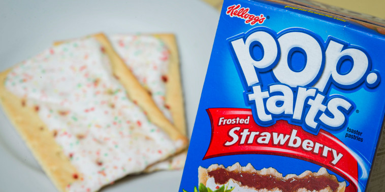 Kellogg's brand Strawberry flavored Pop-Tarts.