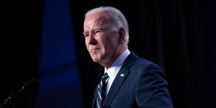 President Joe Biden delivers remarks during the National Association of Counties Legislative Conference at the Washington Hilton hotel in Washington