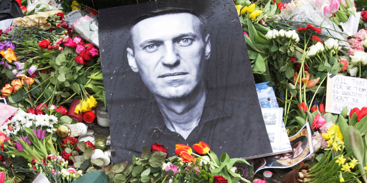 Tributes To The Russian Opposition Leader Alexei Navalny In Amsterdam