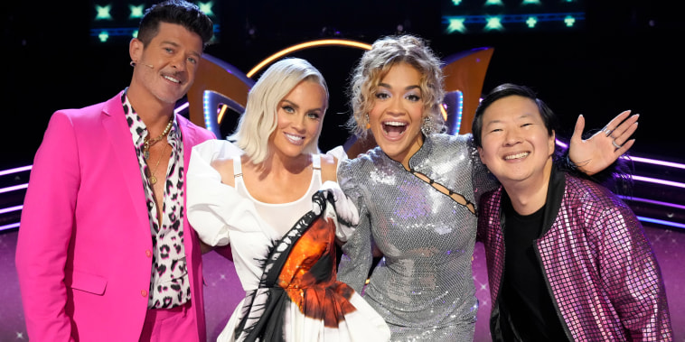 Robin Thicke, Jenny McCarthy-Wahlberg, Rita Ora and Ken Jeong are the panelists for Season 11 of "The Masked Singer."