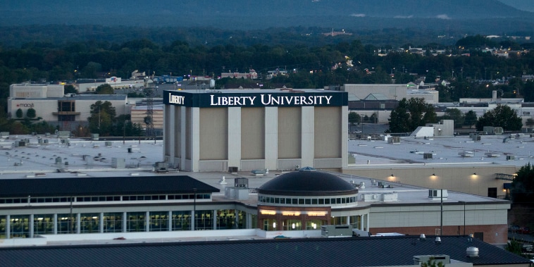 The campus of Liberty University stands in Lynchburg, Virginia.