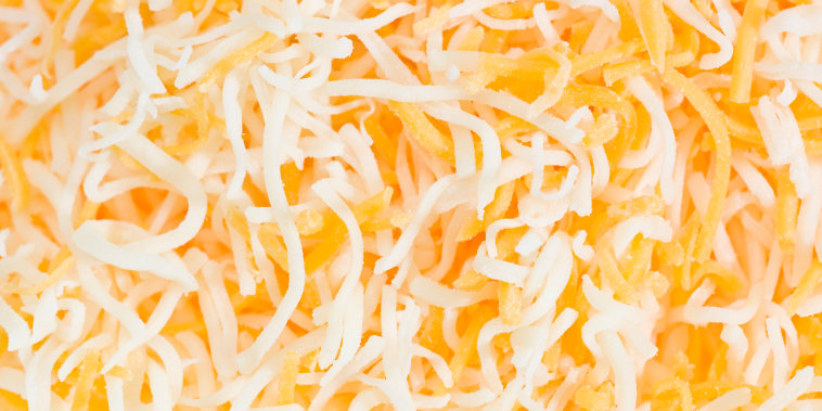 Shredded cheese.