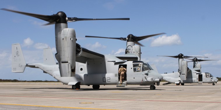MV-22B Osprey at Marine Corps Air Station Futenma, in Okinawa