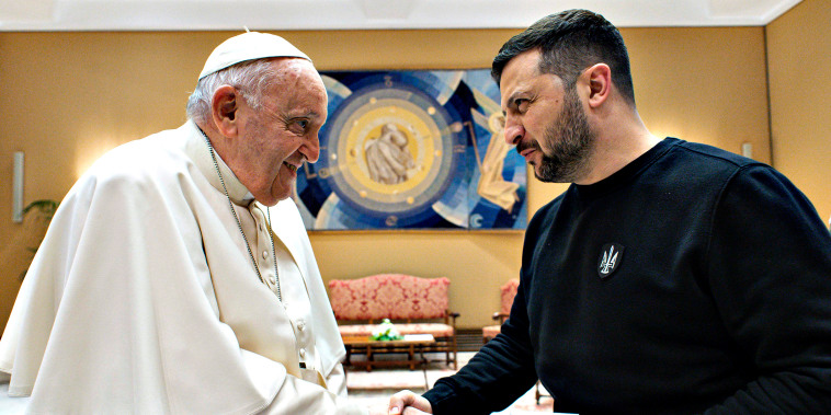 Pope Francis Meets Ukrainian President Zelensky