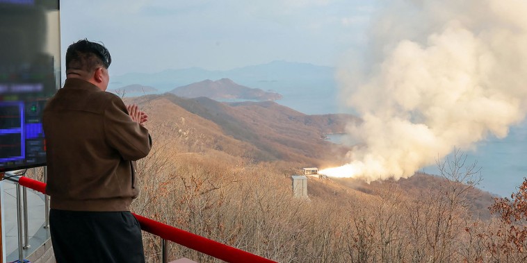 North Korea successfully tested a solid-fuel engine for its new-type intermediate-range hypersonic missile, state media reported Wednesday, claiming progress in efforts to develop a more powerful, agile missile designed to strike faraway U.S. targets in the region.
