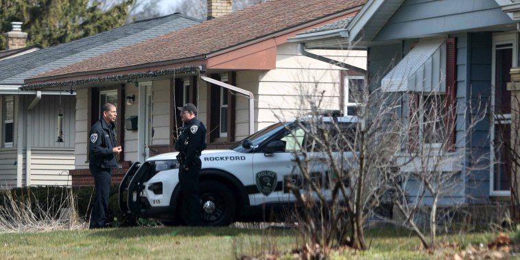 Police on the scene of the 2300 block of Holmes St. that was involved in a stabbing incident on March 28, 2024 in Rockford, Ill. 