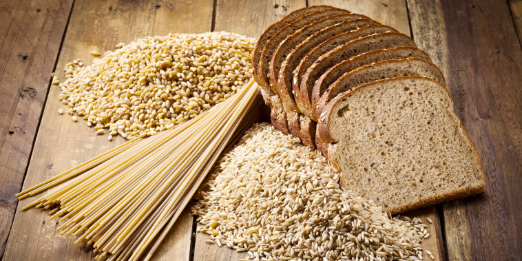 Bread, rice and pasta from whole grains 