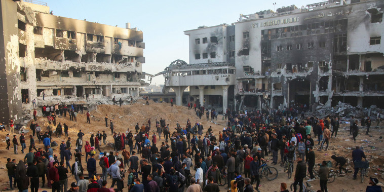 The al-Shifa hospital in Gaza City