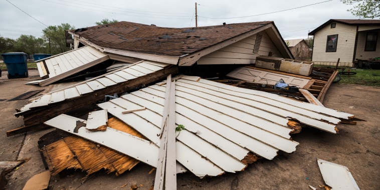 A garage in Barnsdall completely collapsed