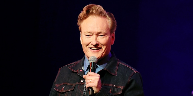Conan O'Brien during a live taping of Conan O'Brien Needs a Friend in New York City,