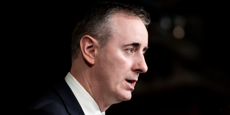 Brian Fitzpatrick during a press conference in the Capitol