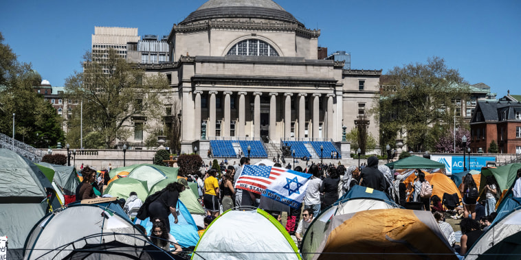 Image: Pro-Palestinian Protests Continue At Columbia University In New York City