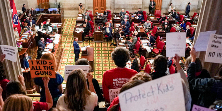 People protest bill allowing armed teachers in Tennessee