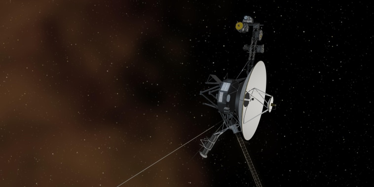 Artist's concept depicts NASA's Voyager 1 spacecraft entering interstellar space