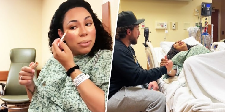 The unusual thing this mom did to get through labor ... and why some people judge her for it