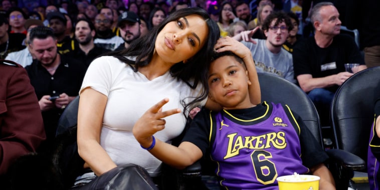 Celebrities At The Los Angeles Lakers Game
