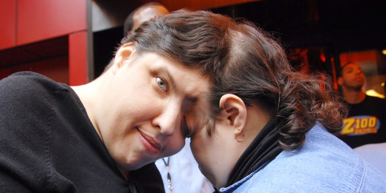 Lori Schappell and George Schappell, Oldest Female Conjoined Twins, at Ripley's Believe It Or Not Odditorium Grand Opening on June 21, 2007.