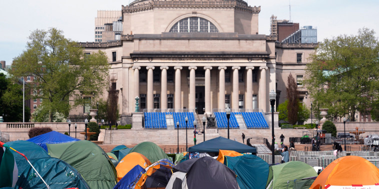 Student protesters at Columbia University