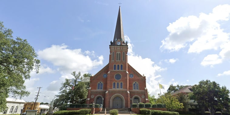 Teen with rifle stopped from entering Louisiana church where 60 kids were taking their first communion.