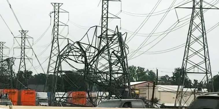 transmission power lines storm damage