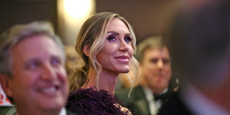 Republican National Committee co-chair Lara Trump attends the White House Correspondents dinner on April 27, 2024. 