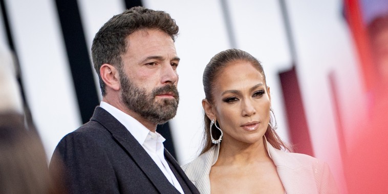 Ben Affleck and Jennifer Lopez attend the Los Angeles premiere of Netflix's 'The Mother' at Westwood Regency Village Theater
