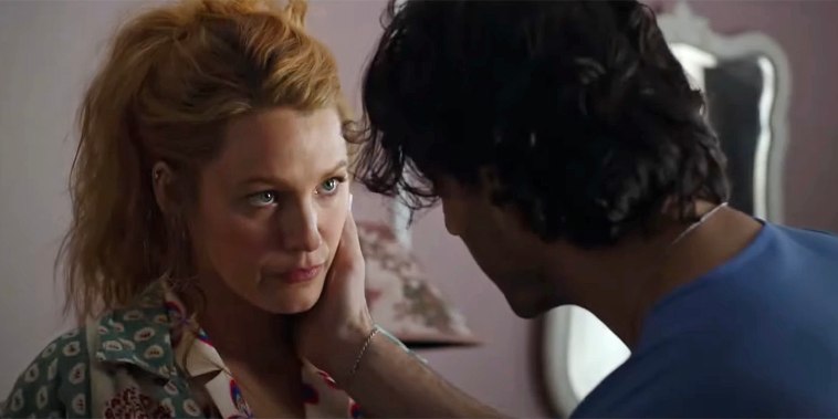 Blake Lively and Justin Baldoni in the trailer for "It Ends With Us."