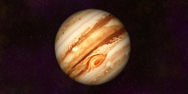 A computer generated image of Jupiter.