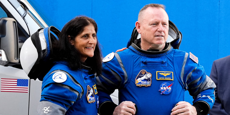 NASA astronauts Suni Williams and Butch Wilmore