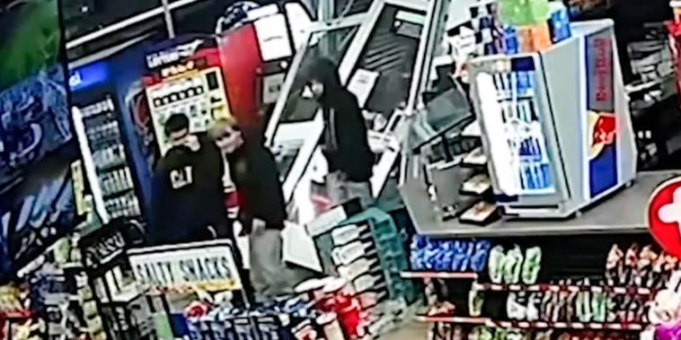 Three boys seen in video footage break into a convenience store