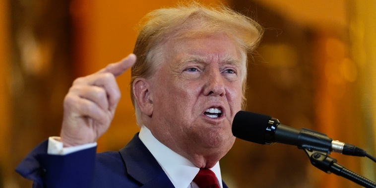 Former President Donald Trump speaks during a news conference at Trump Tower, Friday, May 31, 2024, in New York. A day after a New York jury found Donald Trump guilty of 34 felony charges, the presumptive Republican presidential nominee addressed the conviction and likely attempt to cast his campaign in a new light. (AP Photo/Julia Nikhinson)