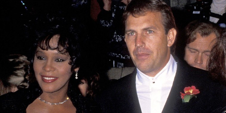 Whitney Houston, Kevin Costner and wife Cindy Costner.