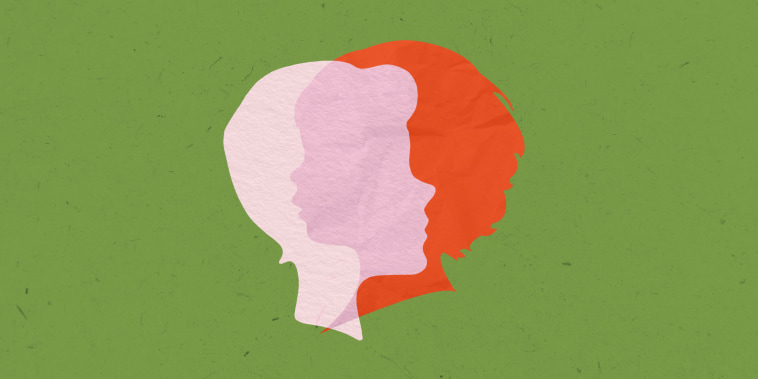 paper collage of two silhouettes of non binary people