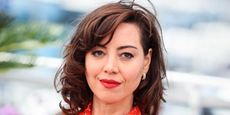 Aubrey Plaza smiles for a photo