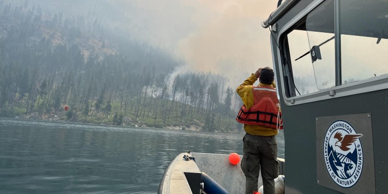 Logistics on the Pioneer Fire take an extra level of coordination given the remote communities and access. Firefighters on the north and lakeshore fire areas are being supported by boats to transport them to the fire area and bring firefighting supplies