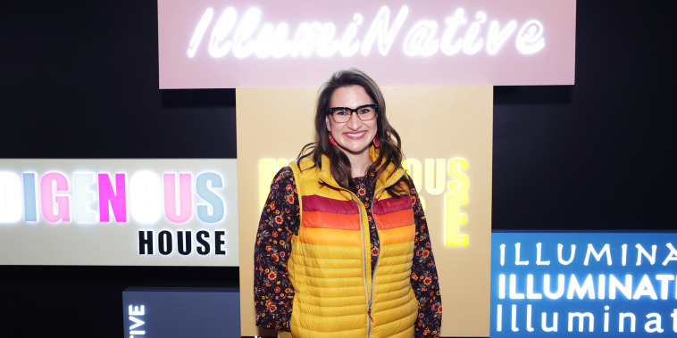 Peggy Flanagan smiles