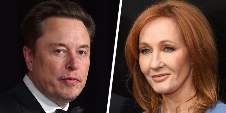 Elon Musk and J.K. Rowling.