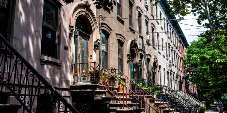 Row houses in the Historic District of Jersey City