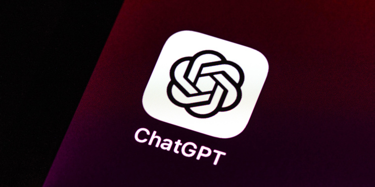 The ChatGPT app on a cellphone screen