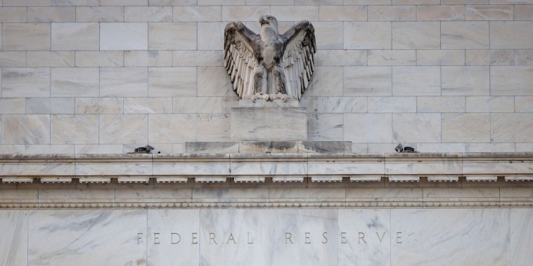 The exterior of the Federal Reserve building