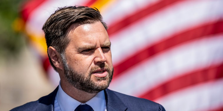 Image: Republican Vice Presidential Nominee JD Vance Holds News Conference On Crime And Safety In Kenosha, Wisconsin