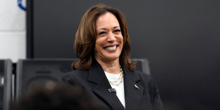 La candidata presidencial demócrata Kamala Harris habla  en la Liberty County High School en Hinesville, Georgia, el miércoles 28 de agosto de 2024. 