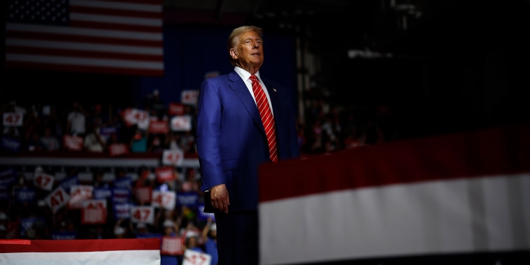 Donald Trump Holds Presidential Campaign Rally In Johnstown, Pennsylvania