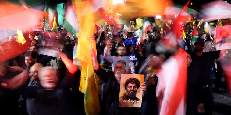 Iran's Revolutionary Guards said a missile attack under way against Israel on October 1 was in response to the killing of Hezbollah chief Hassan Nasrallah last week as well as that of the Hamas leader. 