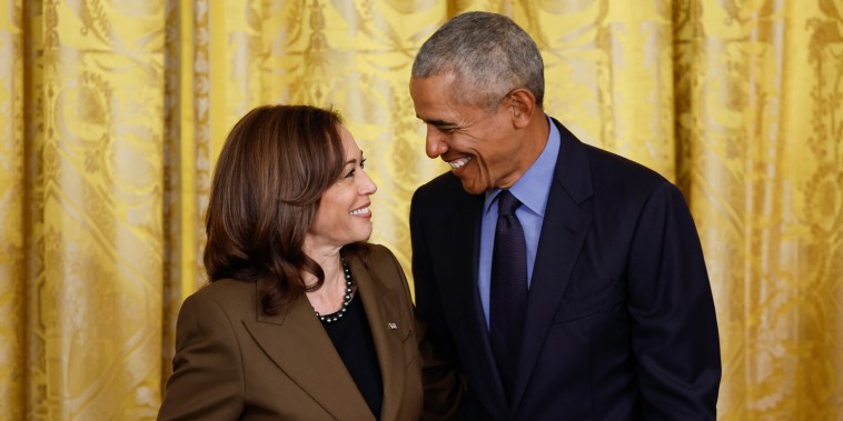 Vice President Kamala Harris and Former President Barack Obama 