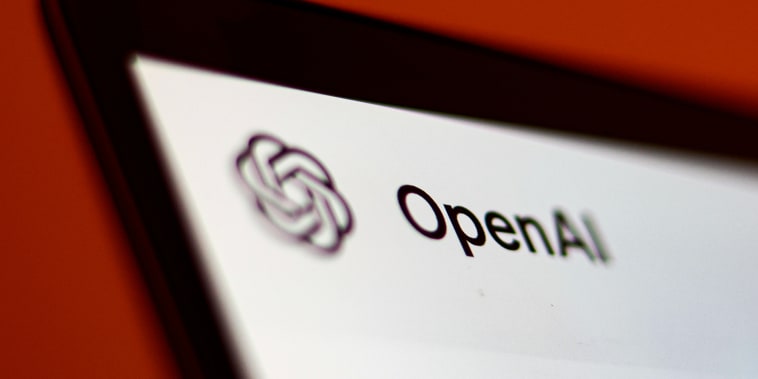 A screen with OpenAI logo.