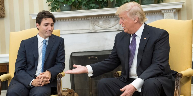 Donald Trump Hosts Canadian PM Justin Trudeau At The White House