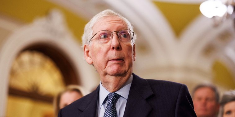 United States Senate Minority Leader Mitch McConnell at the Capitol Building, in Washington D.C. on September 10, 2024.