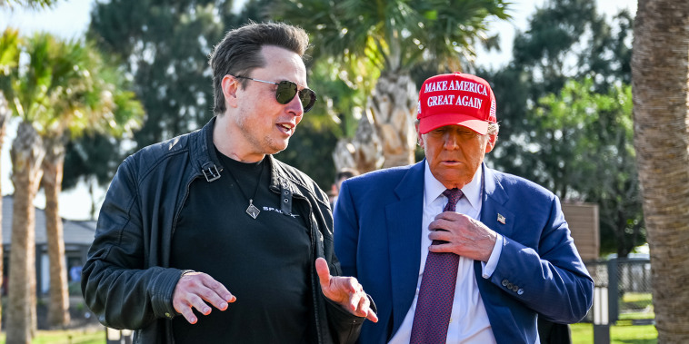 Donald Trump Watches SpaceX Launch Its Sixth Test Flight Of Starship Spacecraft elon musk